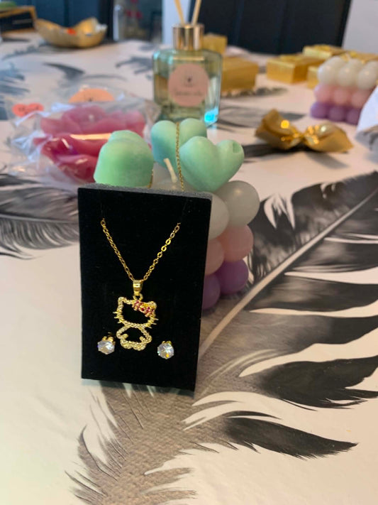 Collier "Hello Kitty" (acier inoxydable)