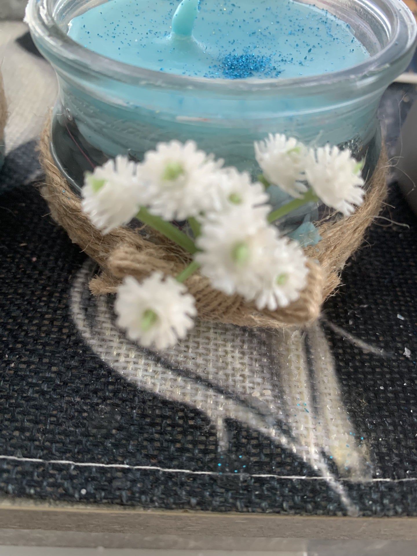 Bougie décorative artisanale à la Cire de Soja légèrement parfumée
