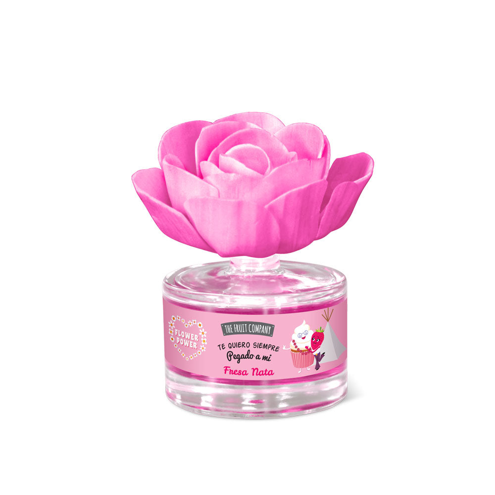 Fleur parfumée Fraise à la crème de chez "The Fruit Company"