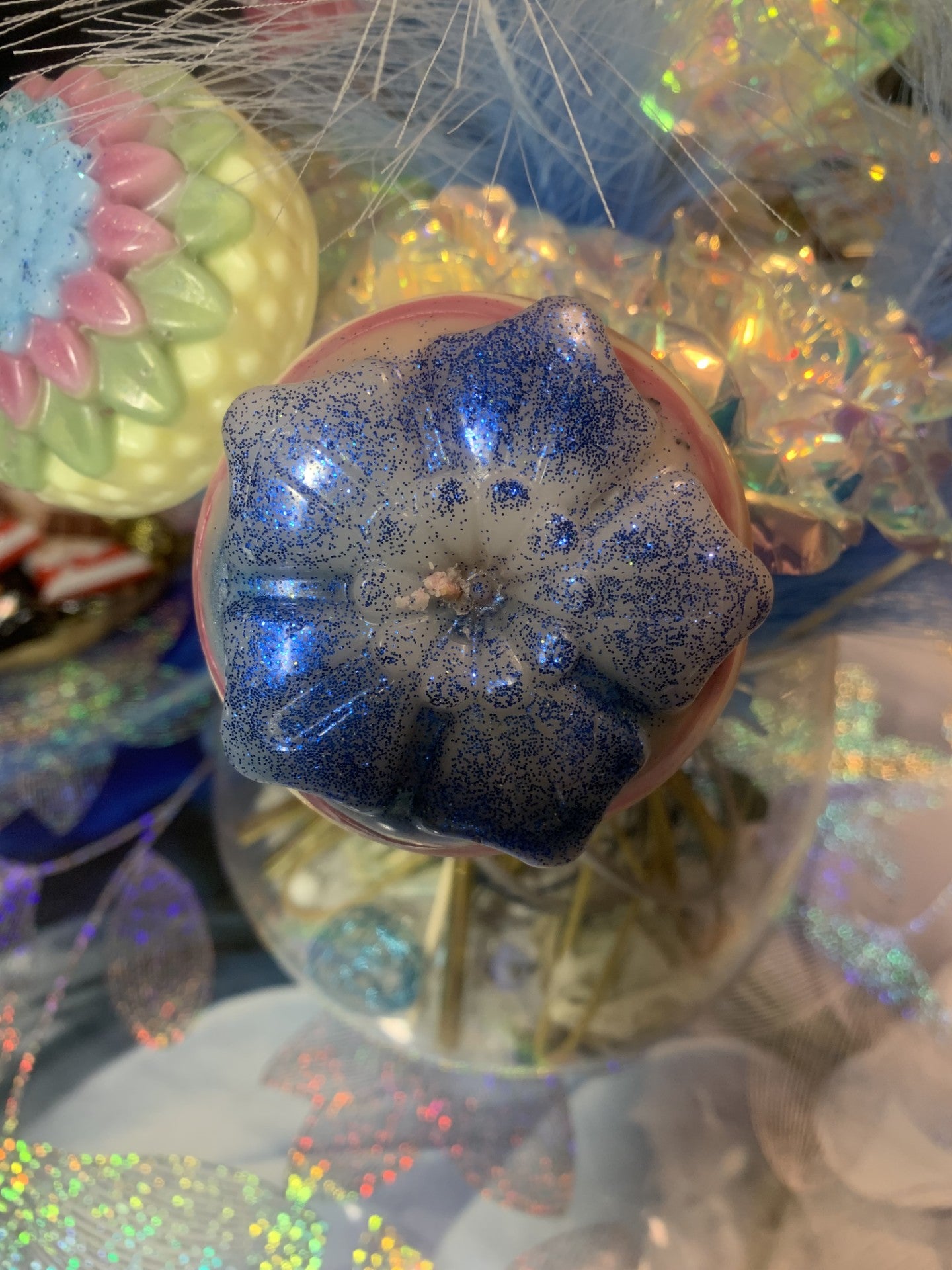.Bougie déco "Fleur"