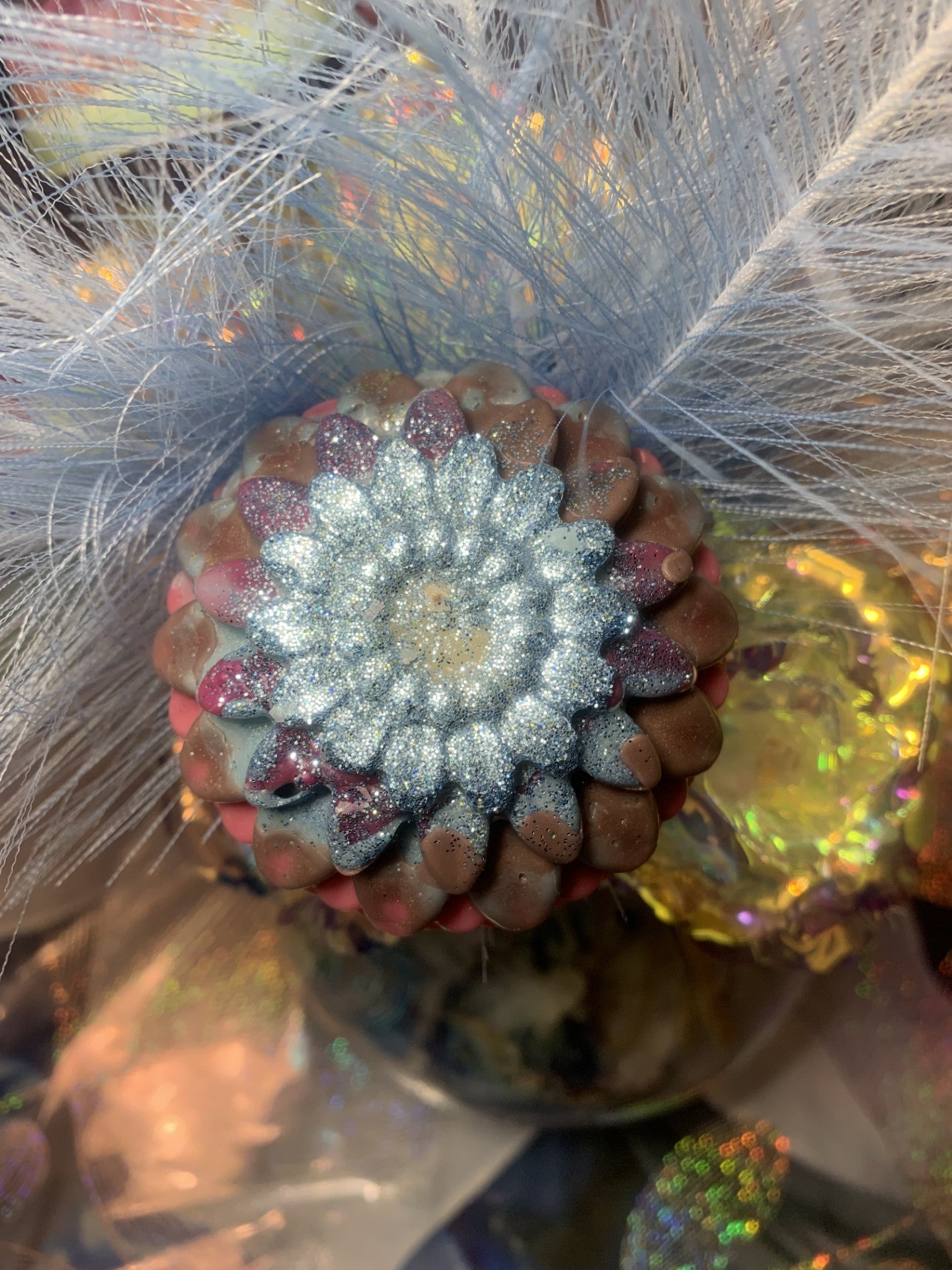 .Bougie déco "Fleur"