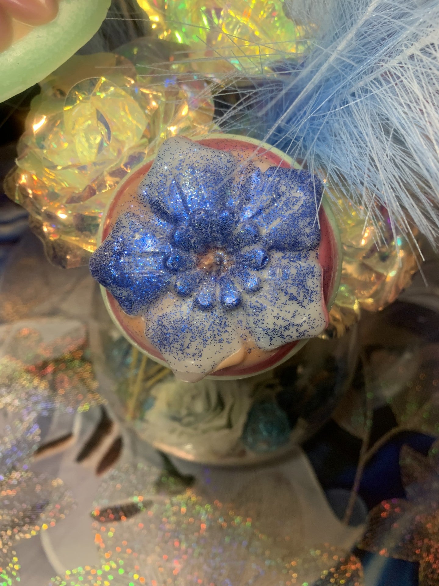 .Bougie déco "Fleur"