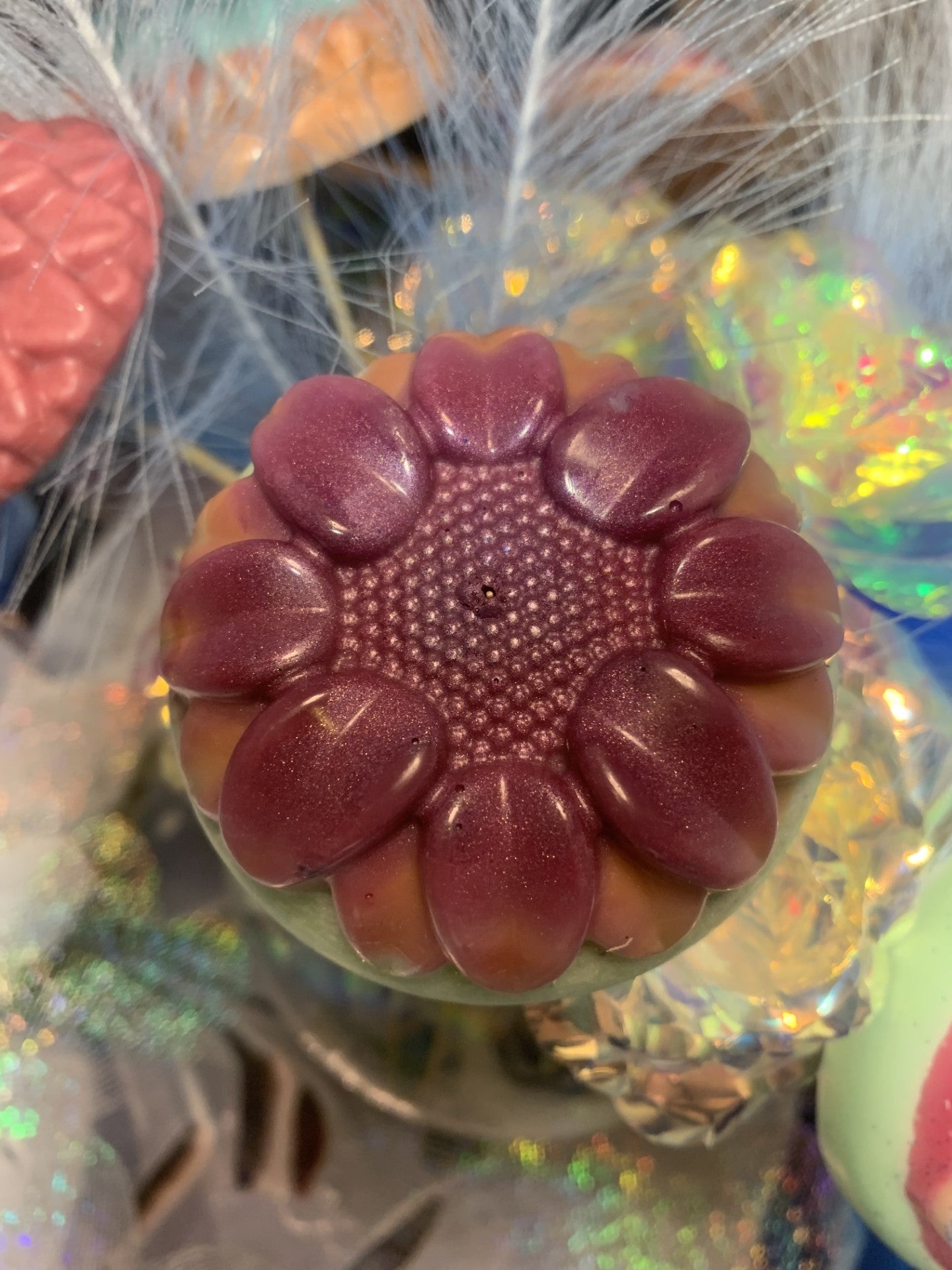 .Bougie déco "Fleur"
