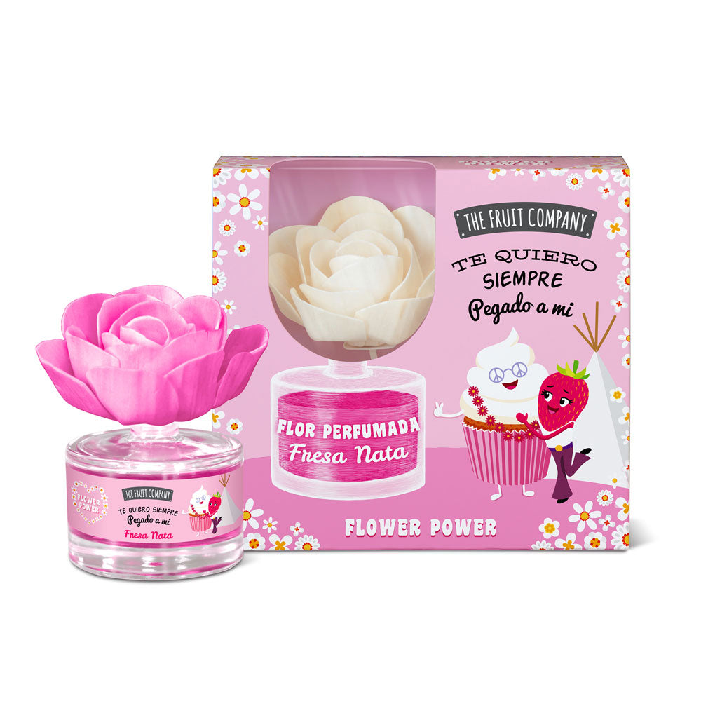 Fleur parfumée Fraise à la crème de chez "The Fruit Company"