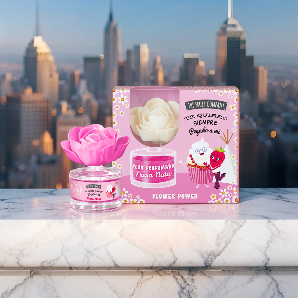 Fleur parfumée Fraise à la crème de chez "The Fruit Company"