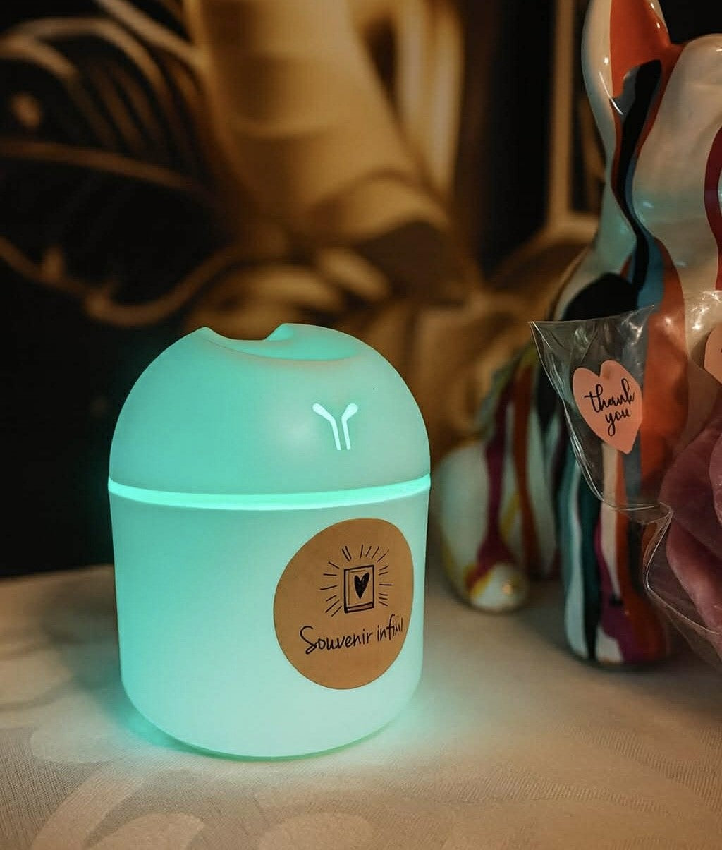Humidificateur d'huiles essentielles (huiles essentielles comprises 10 ml)