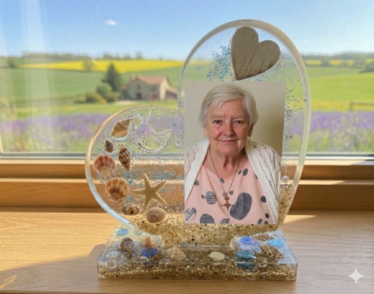 Petit Cœur Souvenirs – Décoration personnalisée avec photo