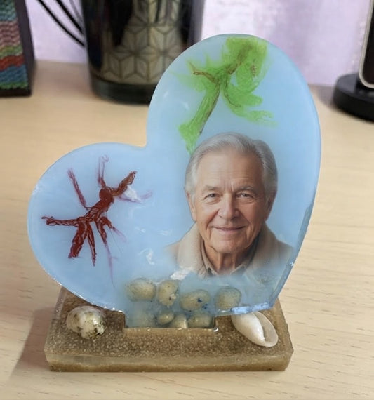 Petit Cœur Souvenirs – Décoration personnalisée avec photo