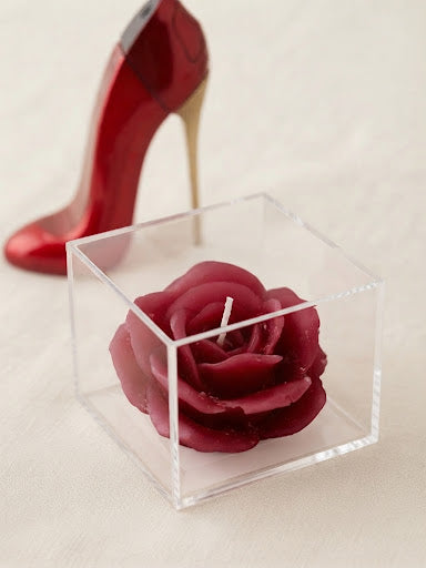 SOLDE Bougie Rose rouge