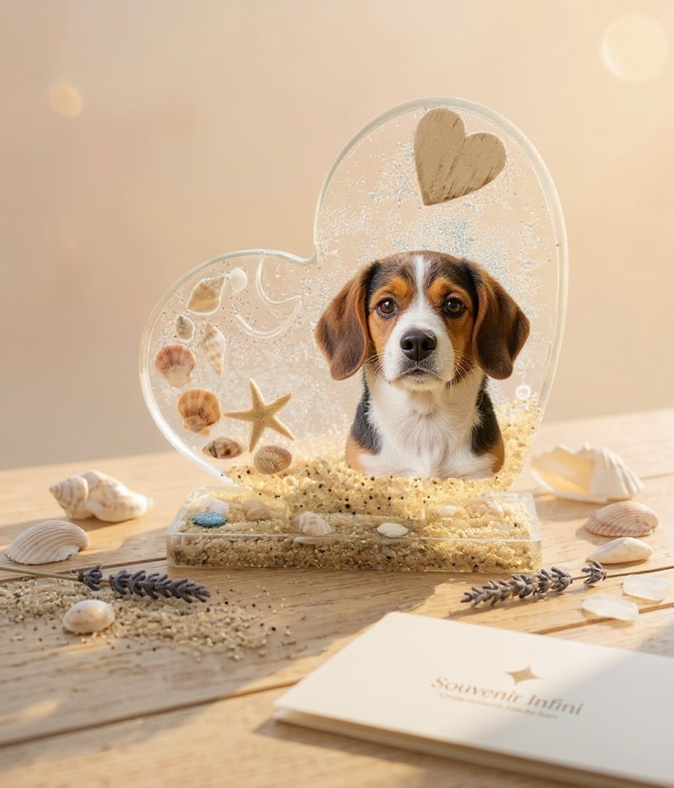Petit Cœur Souvenirs – Décoration personnalisée avec photo