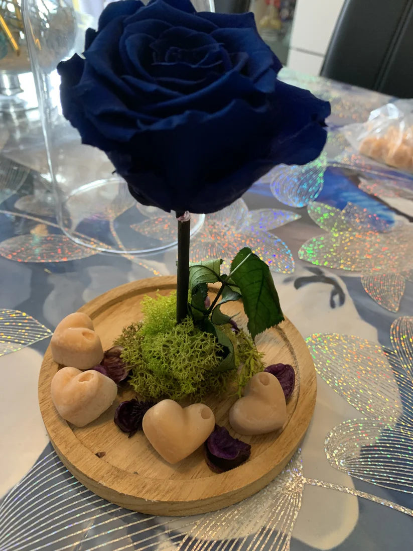 PROMO Fondants parfumés fleur et coeur paillettes "Fleur de Coton"