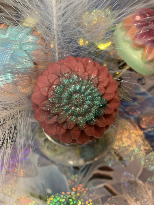 .Bougie déco "Fleur"