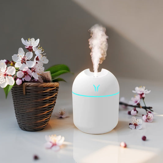 NOUVEAU Mini diffuseur d'huiles essentielles - Humidificateur d’Air USB 2-en-1 avec lampe led