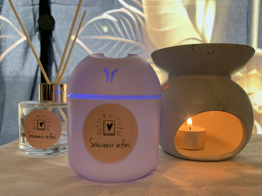 Humidificateur d'huiles essentielles (huiles essentielles comprises 10 ml)