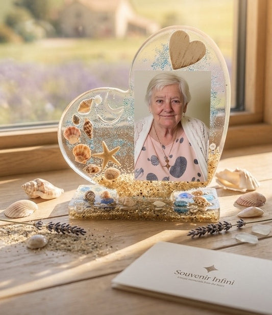 Petit Cœur Souvenirs – Décoration personnalisée avec photo