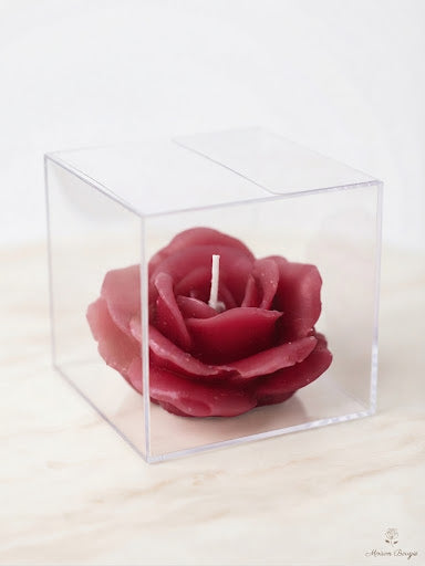 SOLDE Bougie Rose rouge
