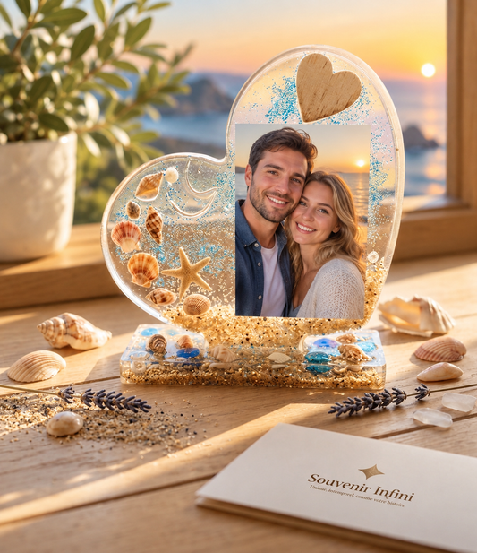 Petit Cœur Souvenirs – Décoration personnalisée avec photo