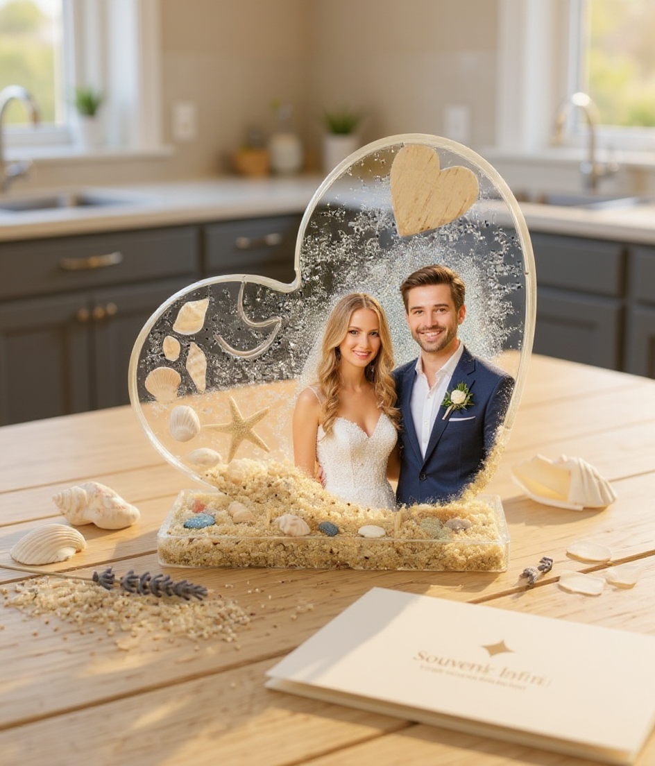 Petit Cœur Souvenirs – Décoration personnalisée avec photo